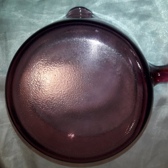 Vintage 90s Cranberry Visions Pyrex Corning 1 L All-Glass Purple Saucepan w/Lid - Picture 8 of 12